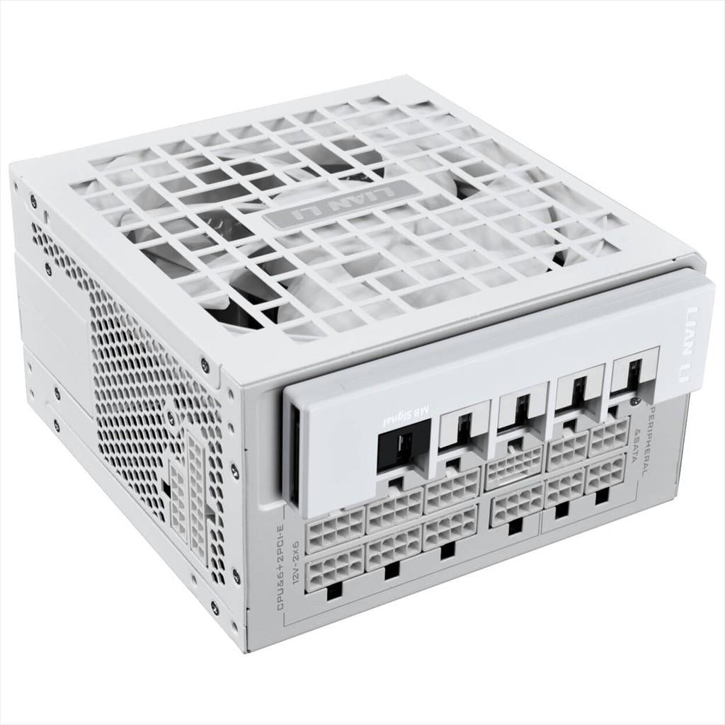PSU 1200W LIAN LI GOLD RS1200G 80+ GOLD ATX 3.1, 90 deg. AC INLET, w/HUB, FULL MODULAR WHITE, RS1200G.WH00