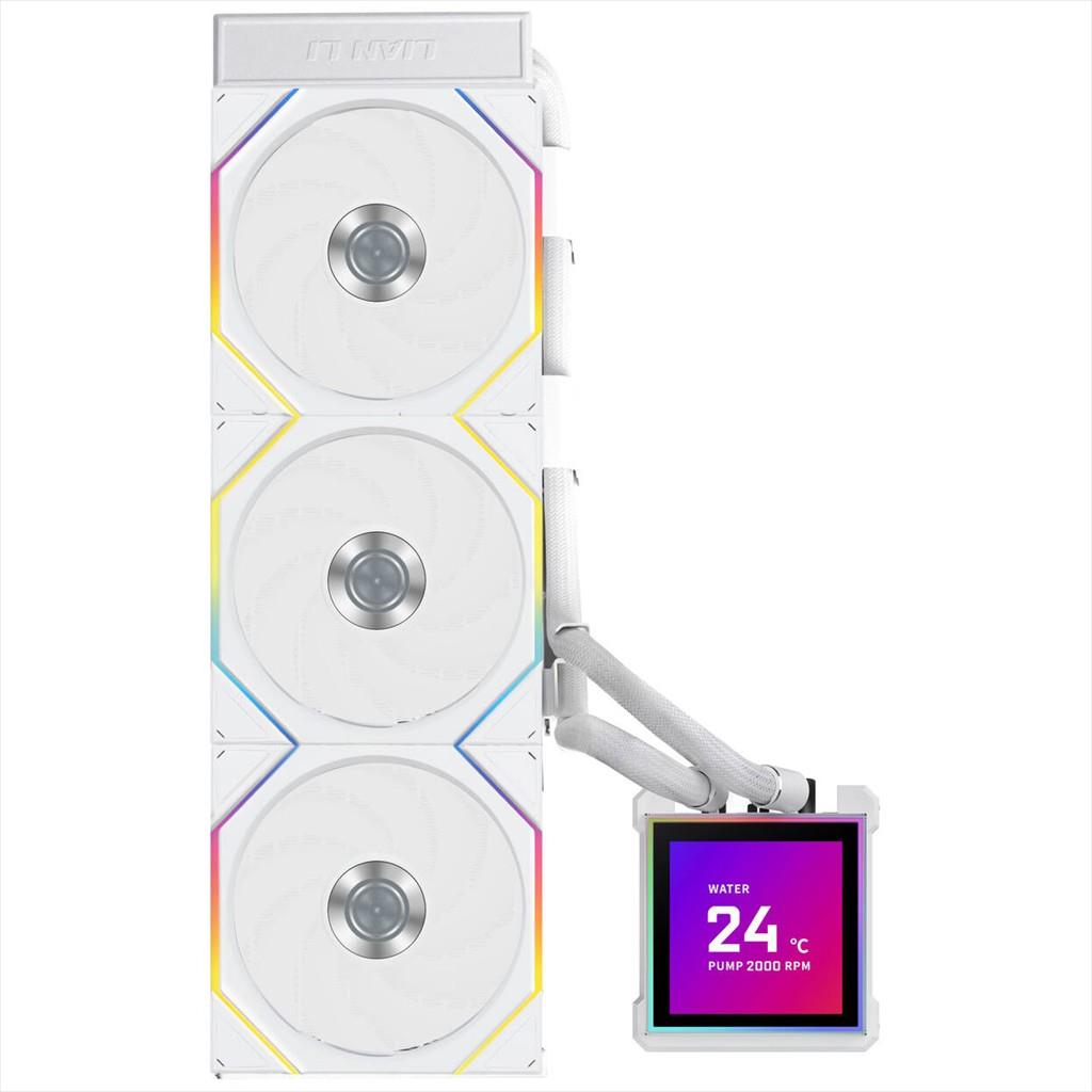 COOLERS CPU AIO LIAN LI HydroShift II LCD-S 360TL, 3x120mm FAN RGB, LCD Display 3.4" IPS, WHITE, GHS2LCDS36TW