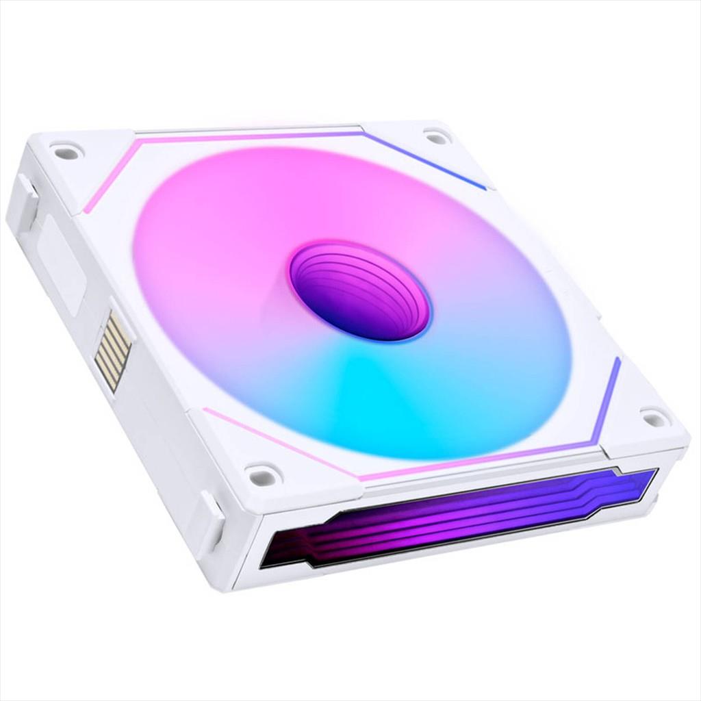 COOLERS CASE FAN 120mm LIAN LI UNI SL-INFINITY REVERSE BLADE ARGB 2100 RPM PWM, White, 3-pack w/controller, 12RSLIN3W