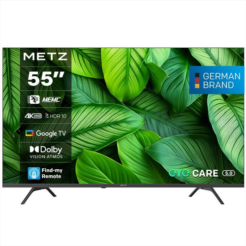 CE TV LED SMART 55" METZ TV,  Direct LED UHD, 4K, 120Hz, HDMI, USB, GOOGLE TV, FRAMELESS, Black, 55MUF7000Z