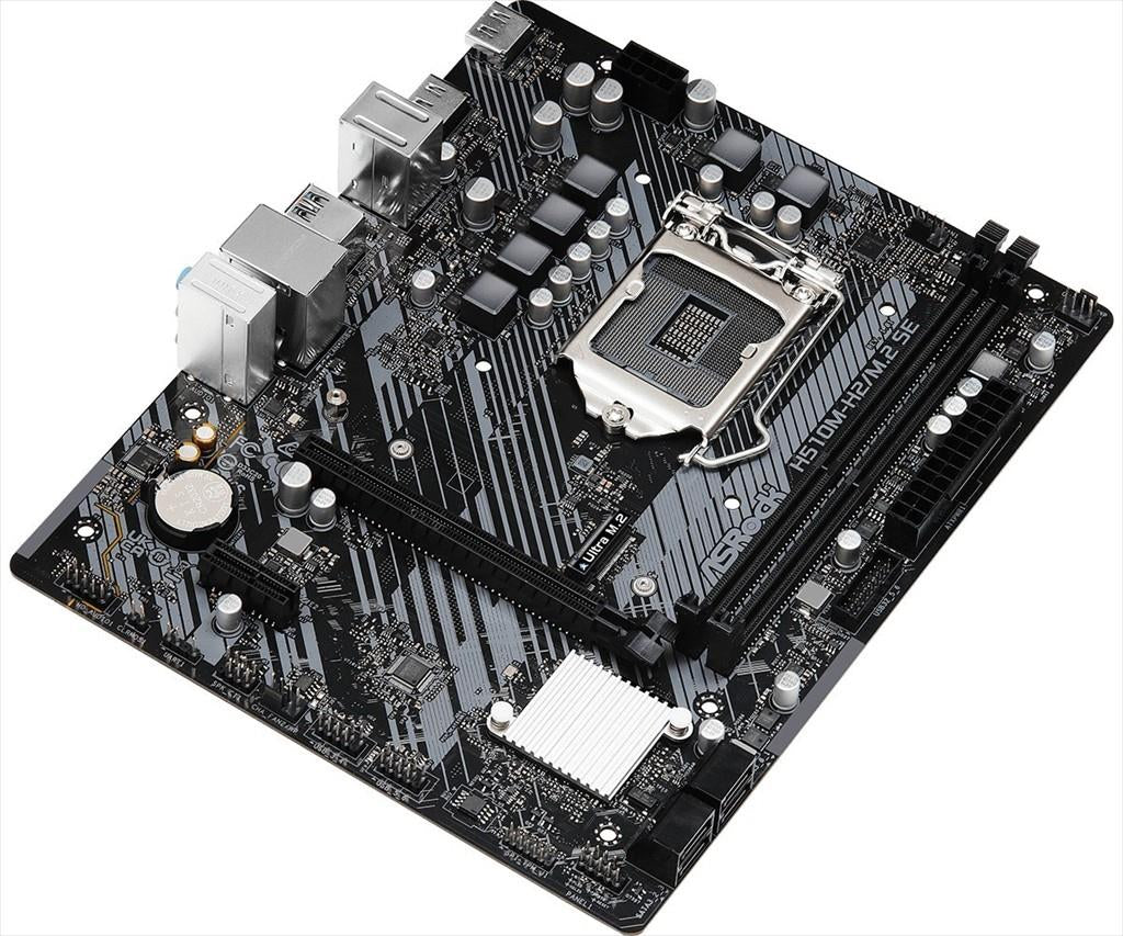 MB 1200 H510M H2/M.2 SE  ASROCK, 2xDDR4 3200MHz, VGA,HDMI, PCIex16, PCIex1, 4xSATAIII, 1xM.2, 4xUSB 3.2 Gen1, 2xUSB 2.0, 7.1 Channels, H510M-H2/M.2 SE