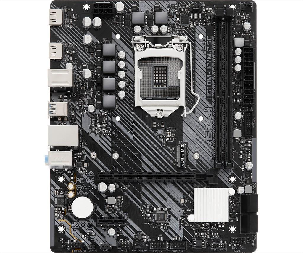 MB 1200 H510M H2/M.2 SE  ASROCK, 2xDDR4 3200MHz, VGA,HDMI, PCIex16, PCIex1, 4xSATAIII, 1xM.2, 4xUSB 3.2 Gen1, 2xUSB 2.0, 7.1 Channels, H510M-H2/M.2 SE
