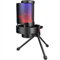 MICROPHONE FIFINE A8V RGB, w/STAND, USB Type-C, 2.0m cable, Black, A8V