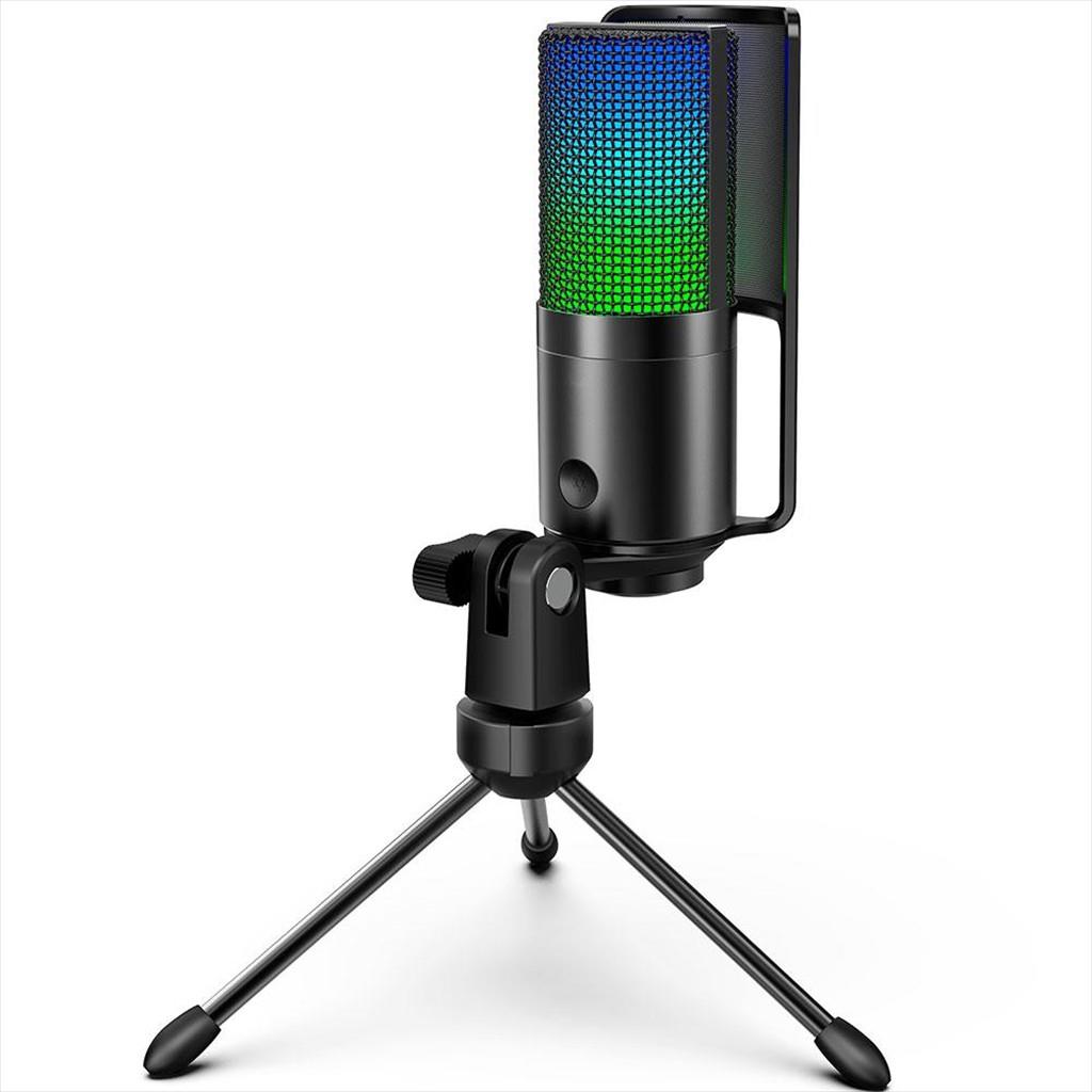 MICROPHONE FIFINE K669 PRO2 RGB, w/STAND, USB Type-C, 2.0m cable, Black, K669pro2