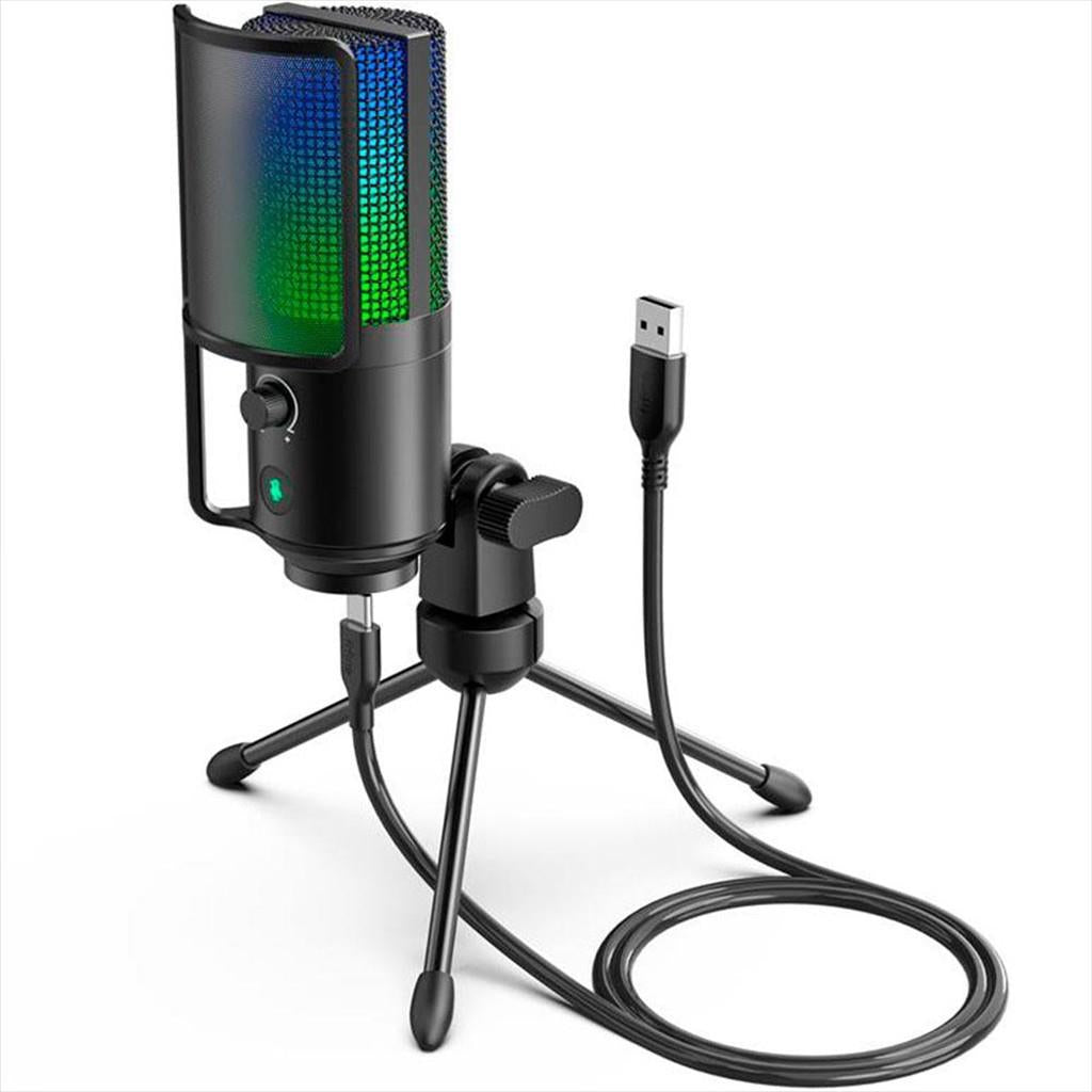 MICROPHONE FIFINE K669 PRO2 RGB, w/STAND, USB Type-C, 2.0m cable, Black, K669pro2