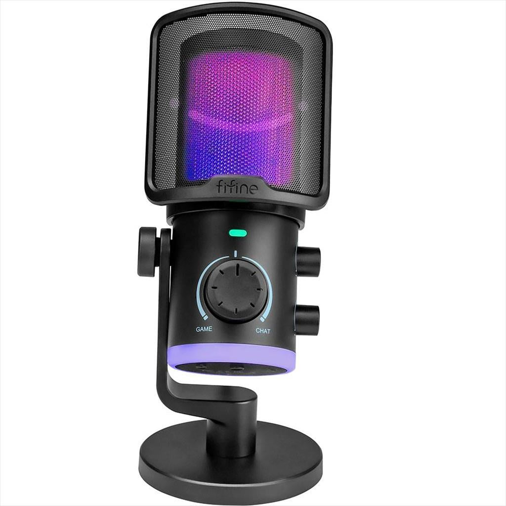 MICROPHONE FIFINE AМ6 RGB, USB Type-C, 2.0m cable, Black, AМ6