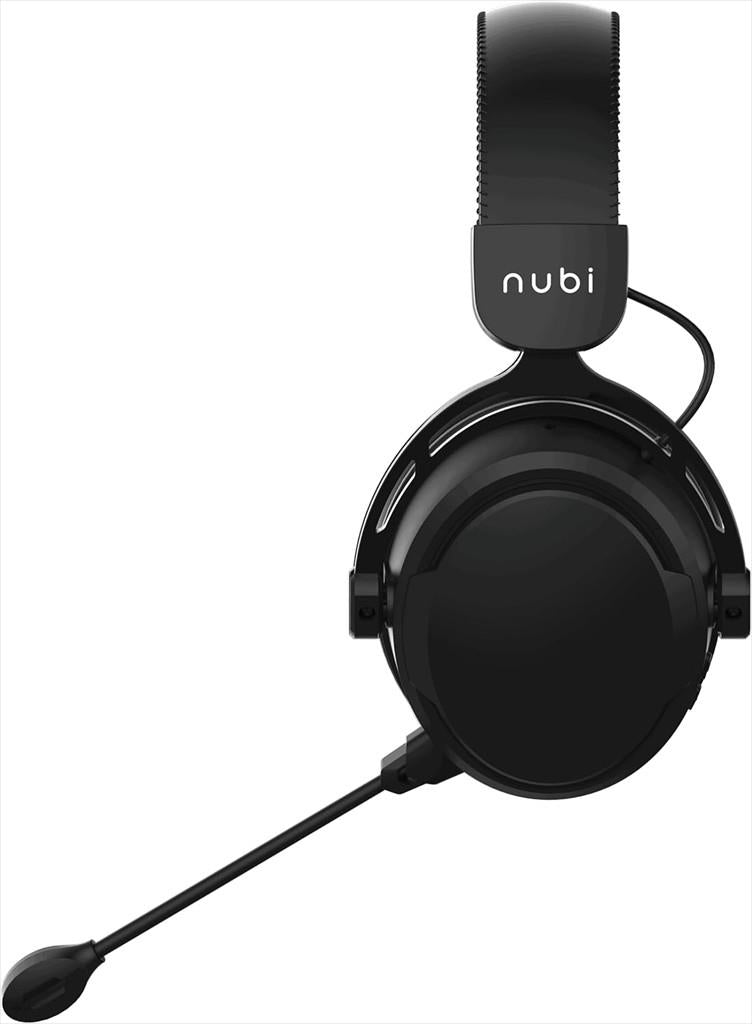 HEADPHONES WIRELESS Nubi NH1 Pro w/microphone, 2.4Ghz/BLUETOOTH/USB-C, Black, NH1-PRO-WL-BL