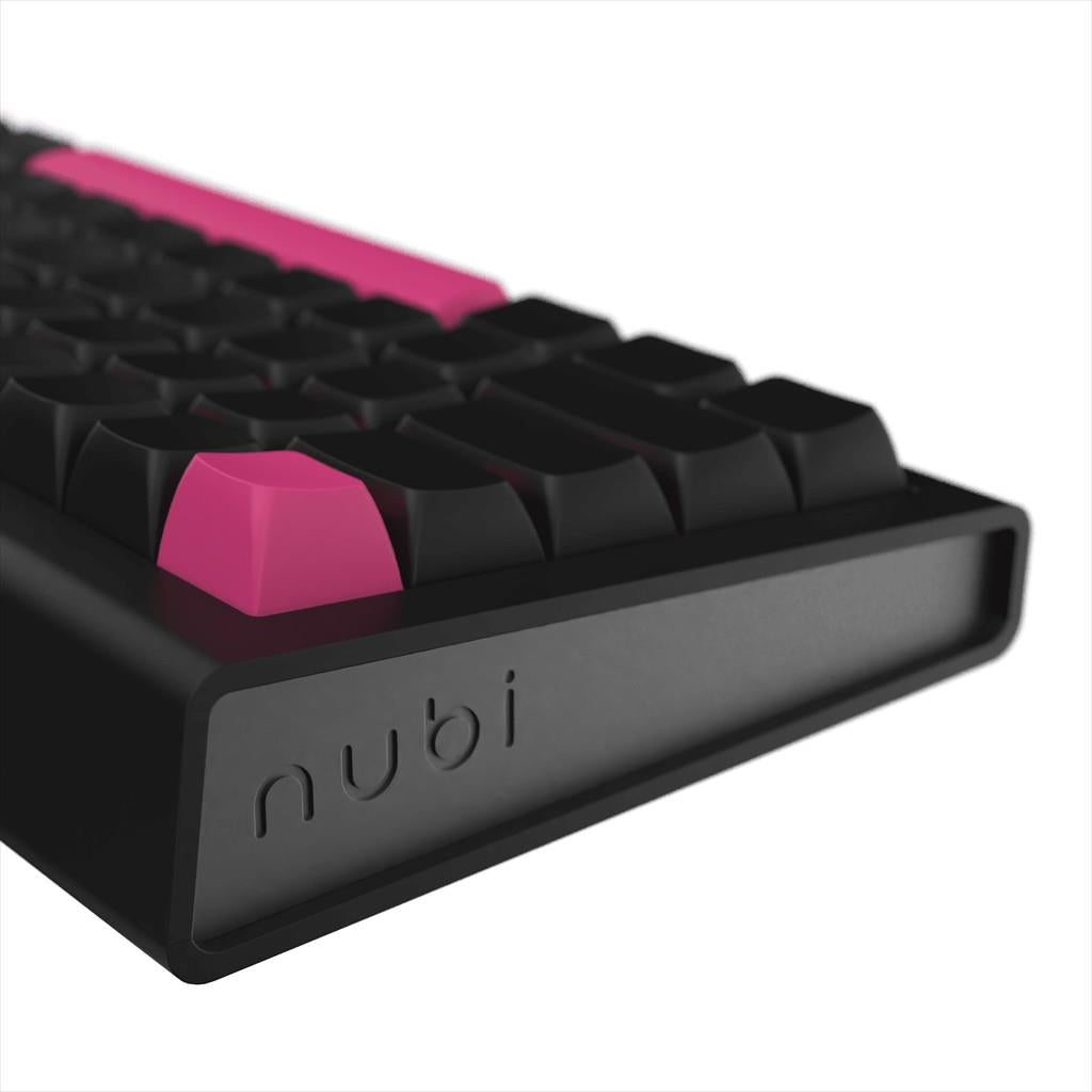 KEYBOARD MECHANICAL NUBI NK68 PRO, 65%, RGB, G3MS Aquamarine, 2.4Ghz/USB-C, Black, NK68-PRO-WL-BL-ANSI