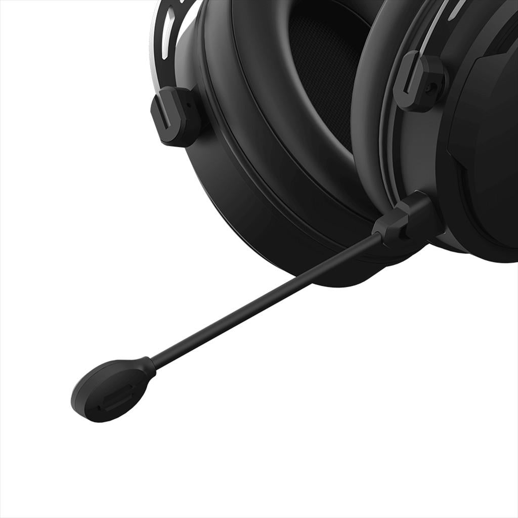 HEADPHONES NUBI NH1 w/microphone, USB-A, Black, NH1-BL