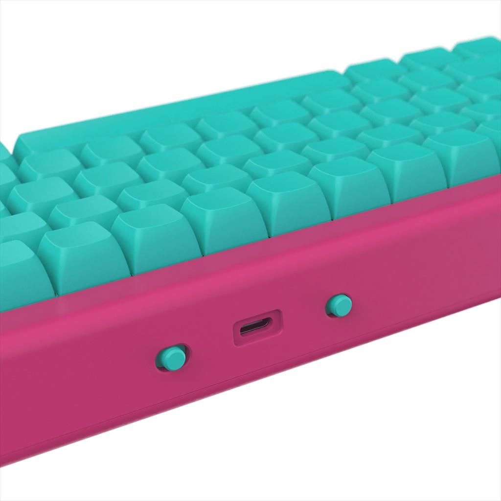 KEYBOARD MECHANICAL NUBI NK68HE ICE, 65%, RGB, G3MS Magnetite Ice, USB-C, NK68-HE-ICE-ANSI