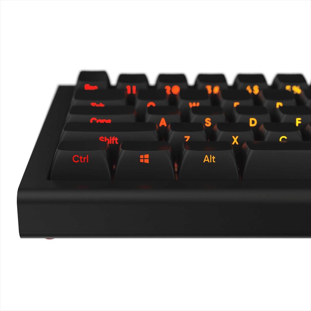 KEYBOARD MECHANICAL NUBI NK68HE, 65%, RGB, G3MS Magnetite Ice, USB-C, Black, NK68-HE-BL-ANSI