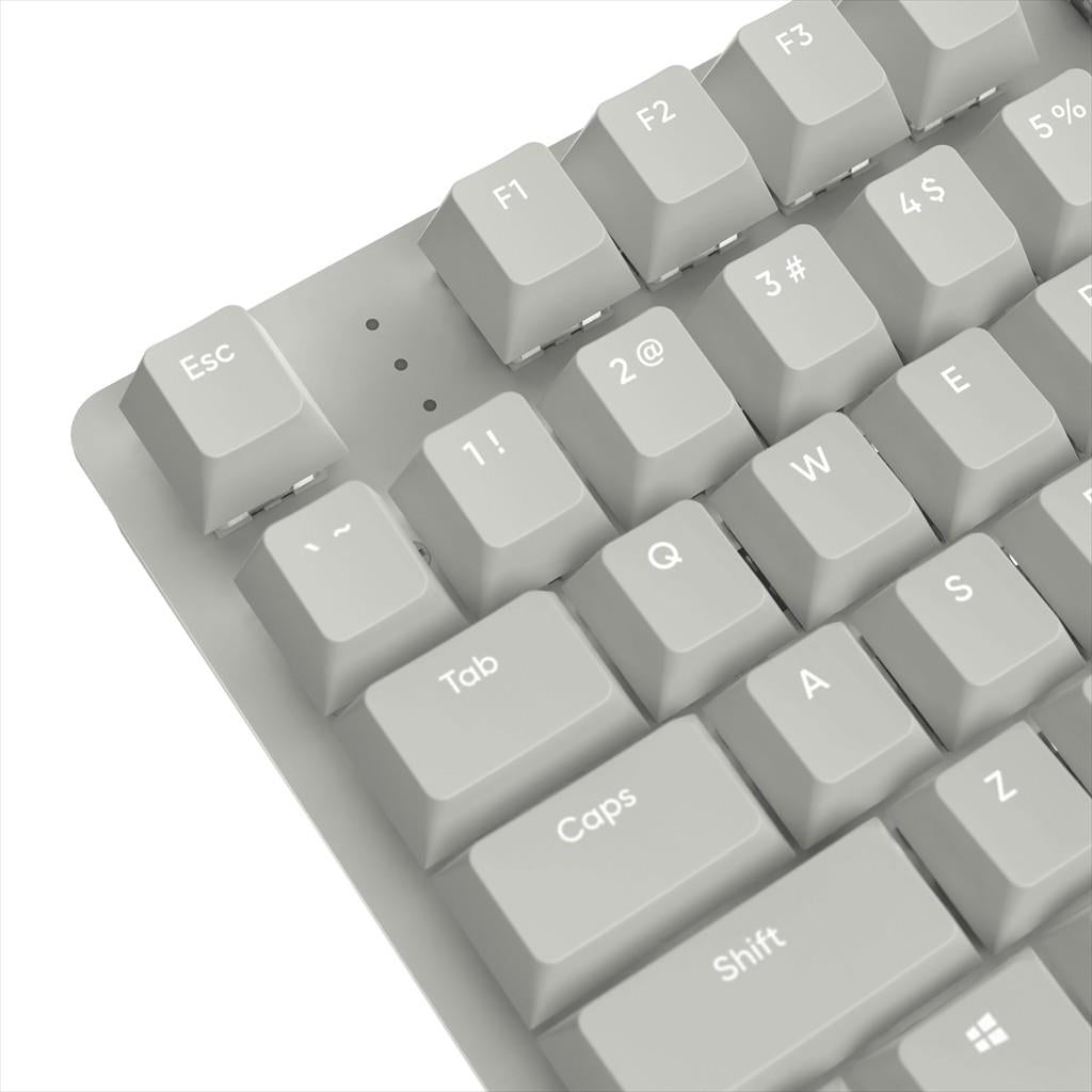 KEYBOARD MECHANICAL NUBI NK87 TKL, G3ms Sapphire V2, USB-C, White, NK87-WH-ANSI