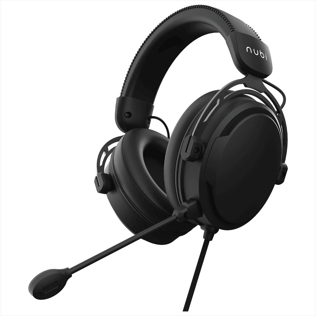 HEADPHONES Nubi NH1 SE, w/microphone, USB-C, 3.5mm, Black, NH1-SE-BL