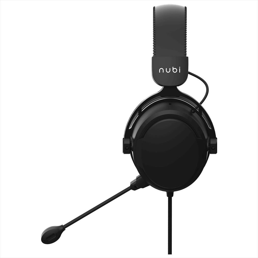 HEADPHONES Nubi NH1 SE, w/microphone, USB-C, 3.5mm, Black, NH1-SE-BL