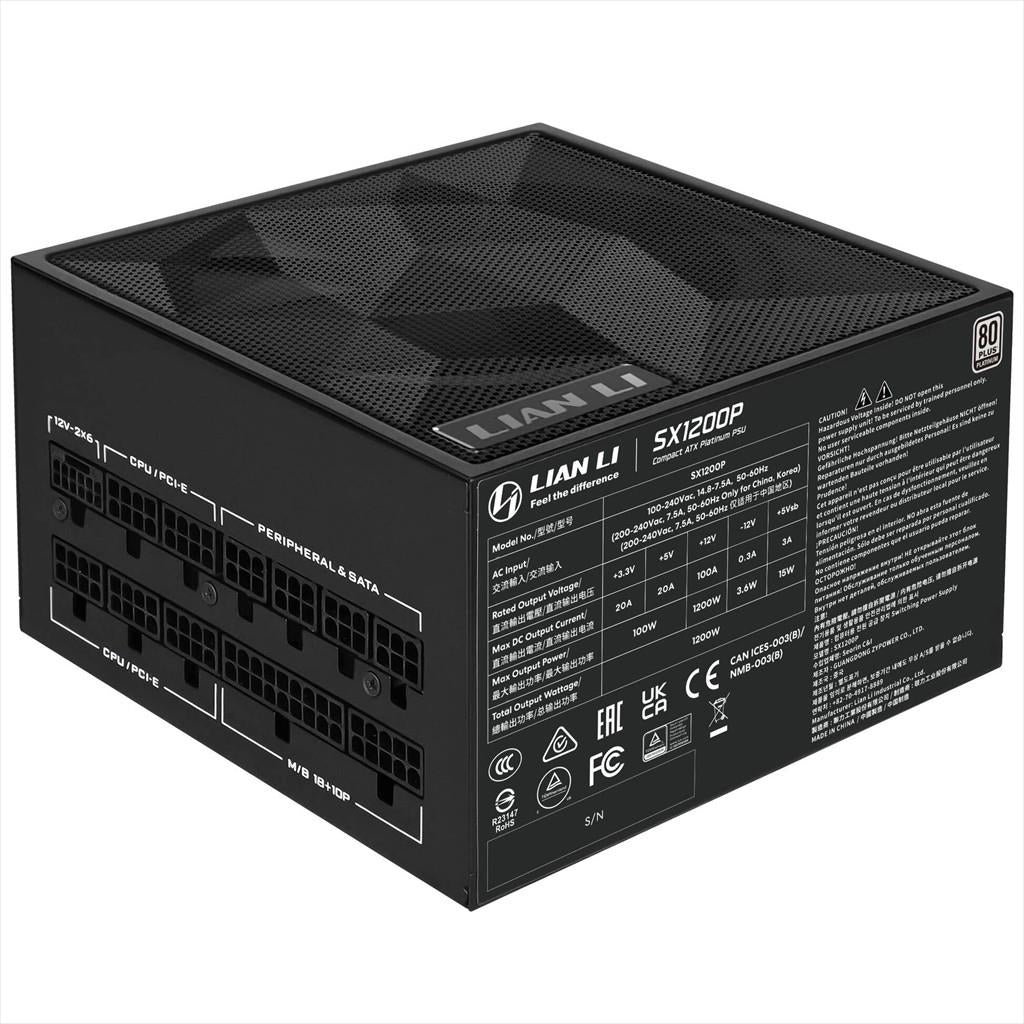 PSU 1200W LIAN LI SX1200P 80+ PLATINUM, FULL MODULAR, BLACK, SX1200P