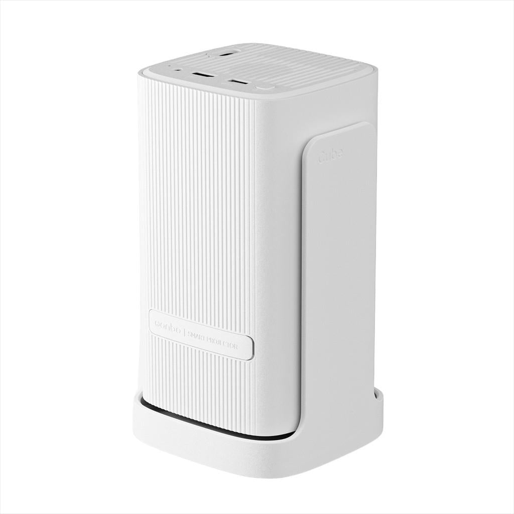 PROJECTOR WANBO CUBE 1  w/GIMBAL Android TV 11, 350Ansi, 200:1 720p,  HDMI, USB 2.0, AUX, WIFI,BT w/speakers, Alpine White, WPF14