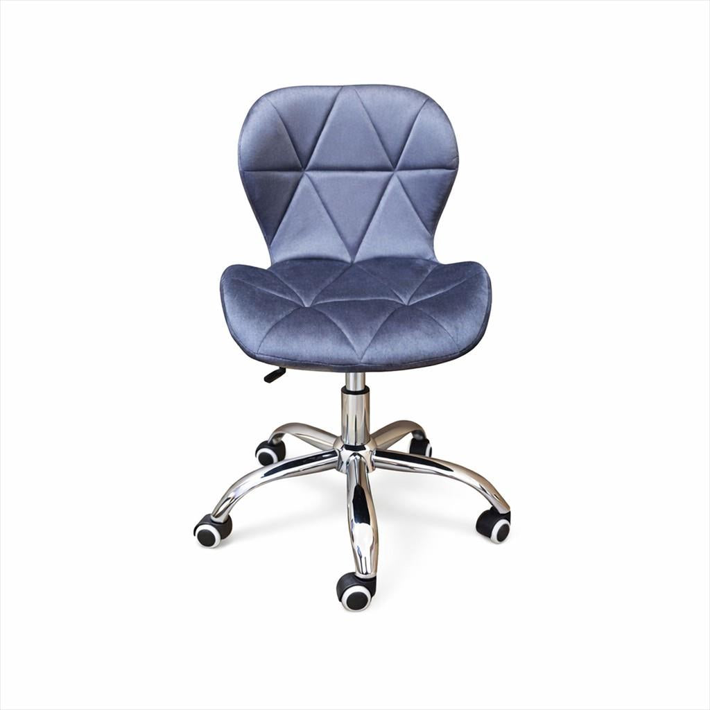 EXTRALINK CHAIR ARMCHAIR OFFICE, VELVET GRAY