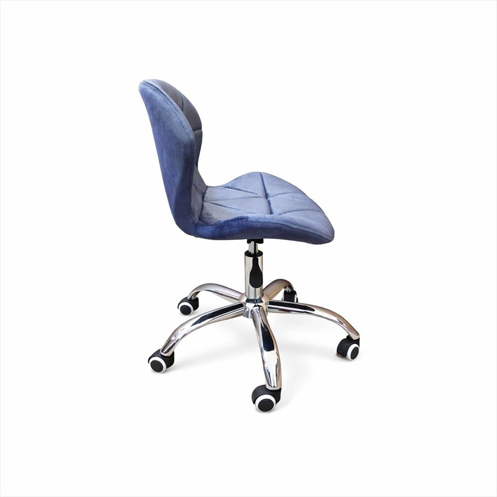 EXTRALINK CHAIR ARMCHAIR OFFICE, VELVET GRAY