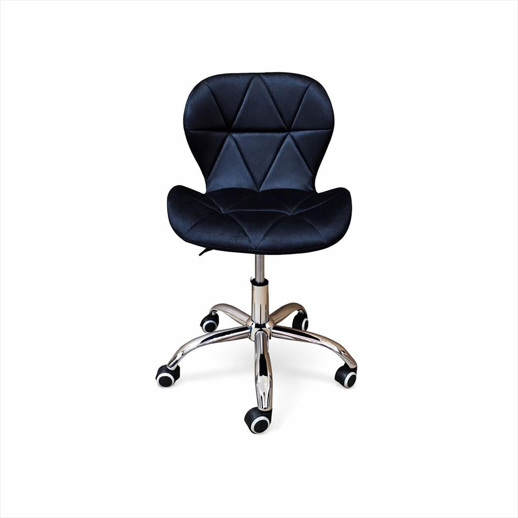 EXTRALINK CHAIR ARMCHAIR OFFICE, VELVET BLACK