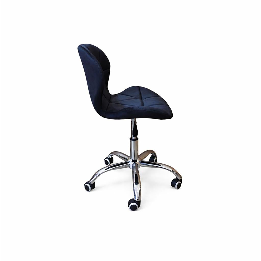 EXTRALINK CHAIR ARMCHAIR OFFICE, VELVET BLACK