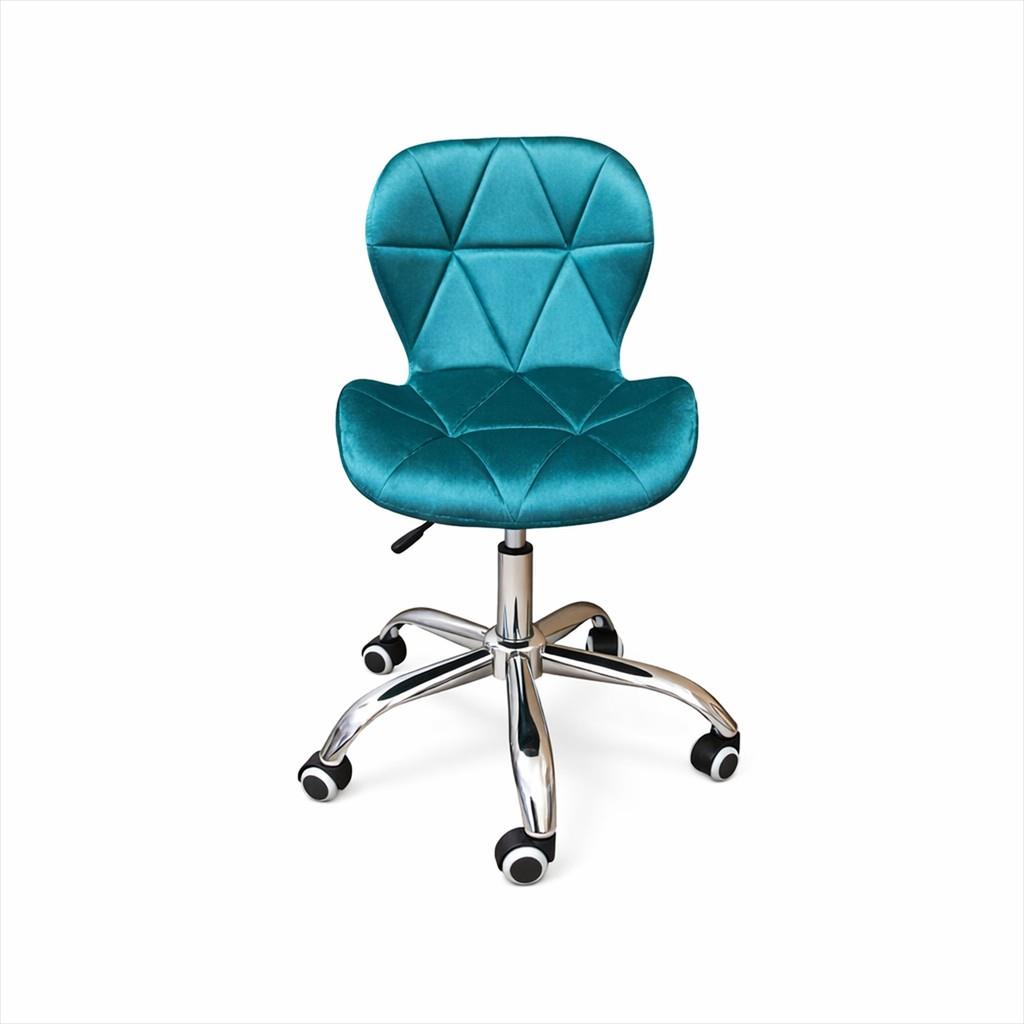 EXTRALINK CHAIR ARMCHAIR OFFICE VELVET TURQUOISE