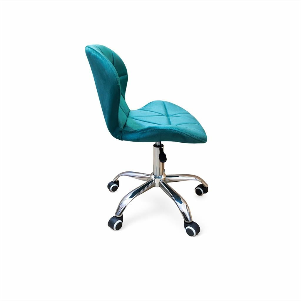 EXTRALINK CHAIR ARMCHAIR OFFICE VELVET TURQUOISE