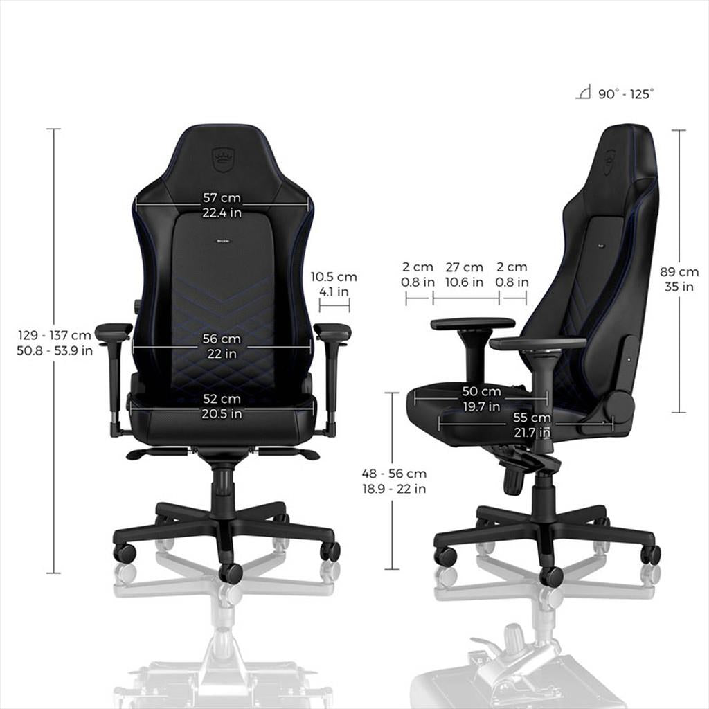 GAMING CHAIR NOBLECHAIRS HERO, BLACK/BLUE NBL-HRO-PU-BBL