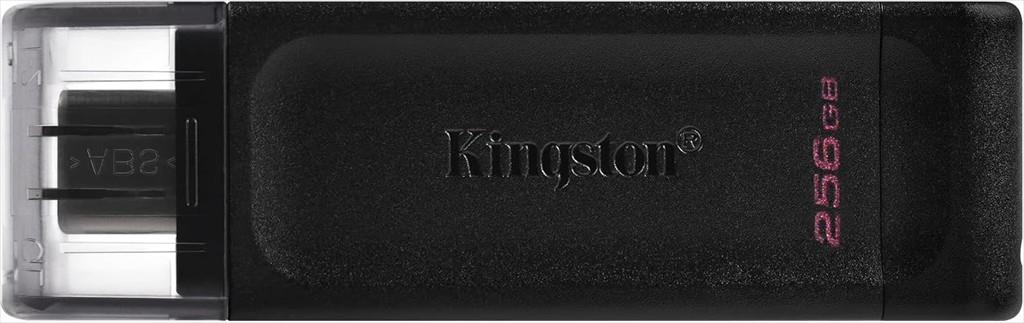 USB Flash Drive Type-C 256GB KINGSTON DATA TRAVELER 70 (USB 3.2 Gen 1 speeds), Black, DT70/256GB