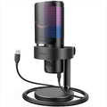 MICROPHONE FIFINE A9 RGB Polar Patterns, w/ARM, USB Type-C, 2.0m cable, Black, A9