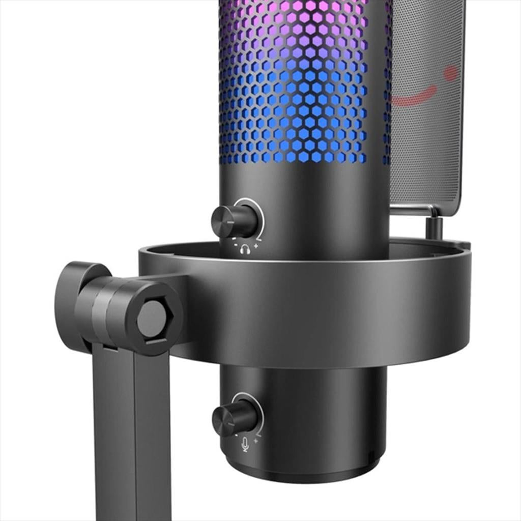 MICROPHONE FIFINE A9 RGB Polar Patterns, w/ARM, USB Type-C, 2.0m cable, Black, A9