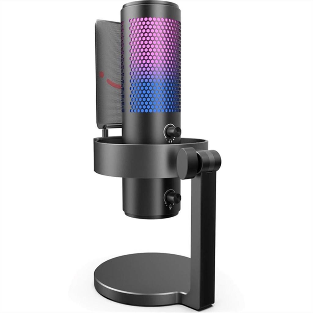 MICROPHONE FIFINE A9 RGB Polar Patterns, w/ARM, USB Type-C, 2.0m cable, Black, A9