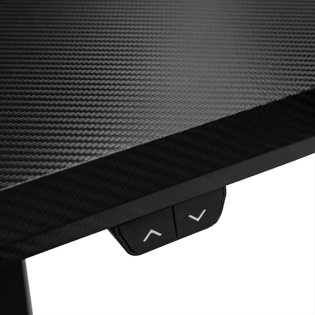 GAMING DESK NITRO CONCEPTS D16E, CARBON RED w/Electric Height Control, GABU-210