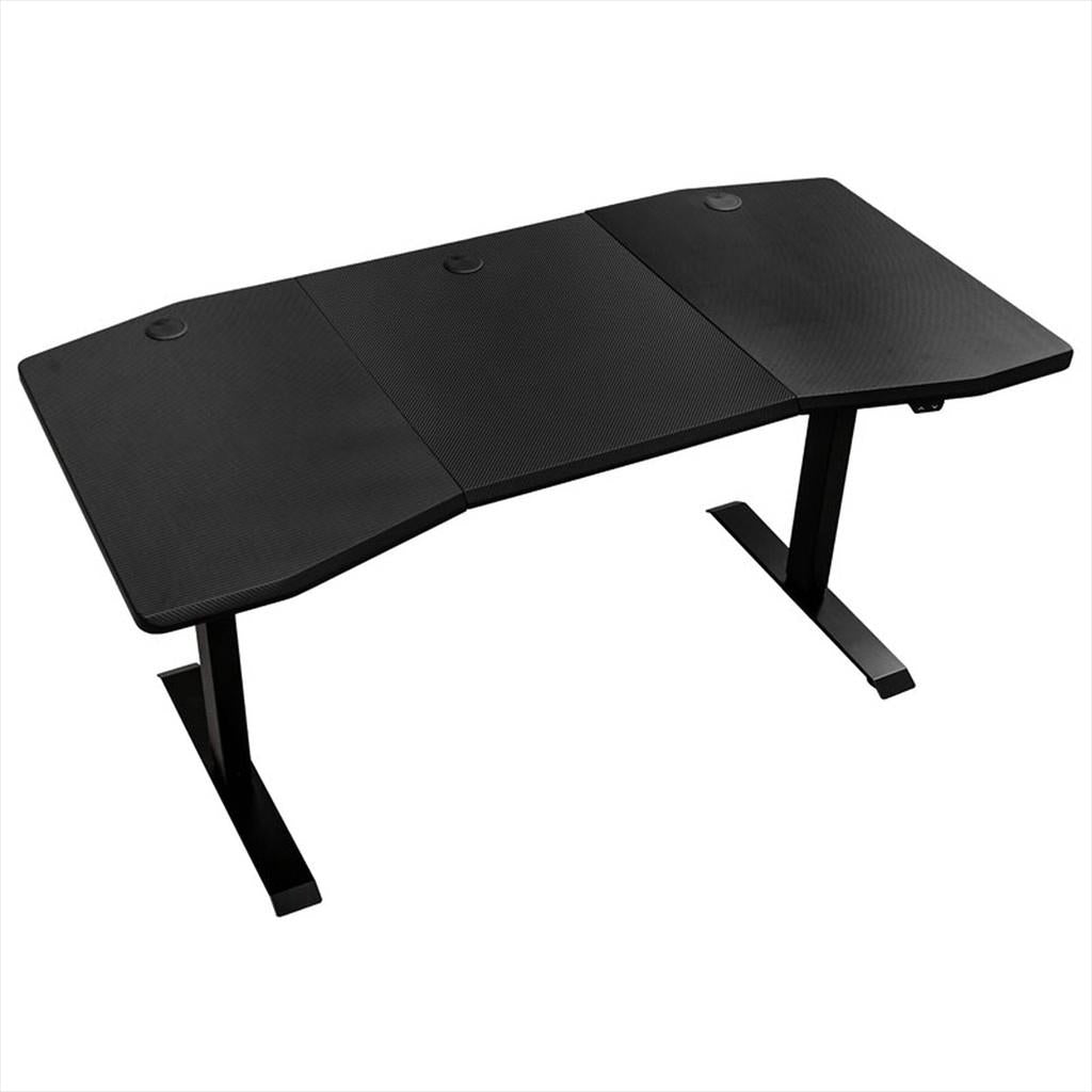GAMING DESK NITRO CONCEPTS D16E, CARBON RED w/Electric Height Control, GABU-210
