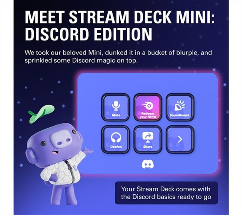 STREAM DECK MINI ELGATO DISCORD EDITION , x6 LCD keys, ELGATO-10GAI9931