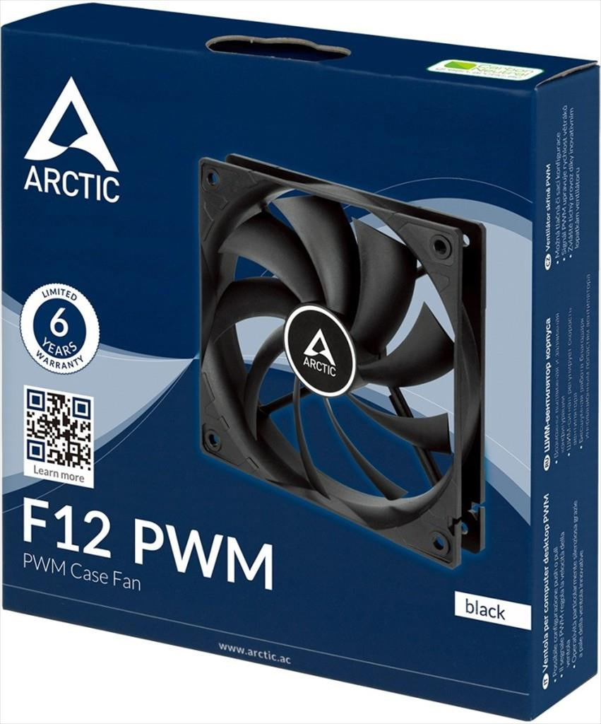 COOLERS CASE FAN 120mm ARCTIC F12 PWM, 5-pack, 1350 RPM BLACK, ACFAN00145A