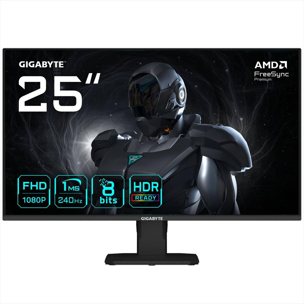 MONITOR 24.5" GIGABYTE GS25F2A  SS-IPS, 1ms, 240Hz, 1920 x 1080, 2x HDMI, DP