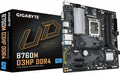 MB 1700 B760M D3HP DDR4 GIGABYTE, 4xDDR4 5333MHz(OC), 2xM.2, VGA, HDMI, PCIex16, 2xPCIex1, 4xSATAIII, 5xUSB3.2Gen1,2xUSB 2.0,1xType-C,2.5Gb LAN
