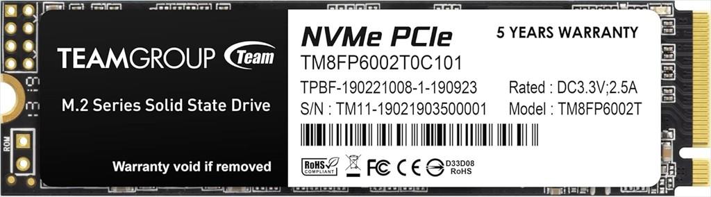 SSD M.2 2TB TEAM GROUP MP33 NVMe, TM8FP6002T0C101