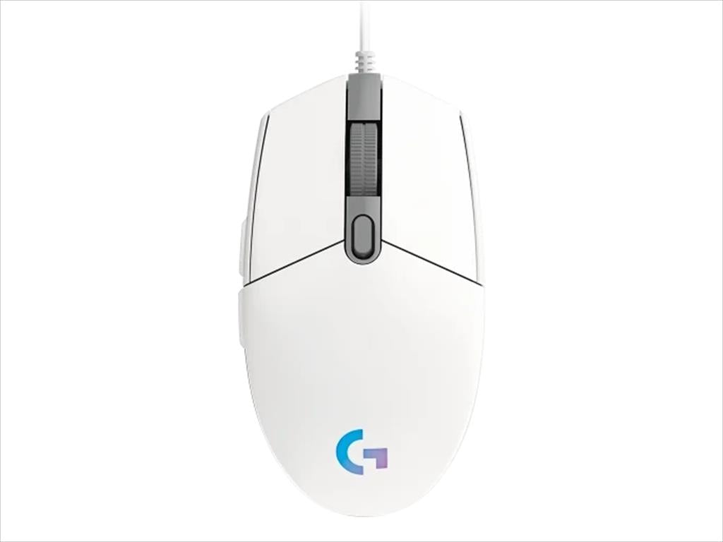 MOUSE WIRED USB LOGITECH G203 LIGHTSYNC RGB, WHITE 910-005797