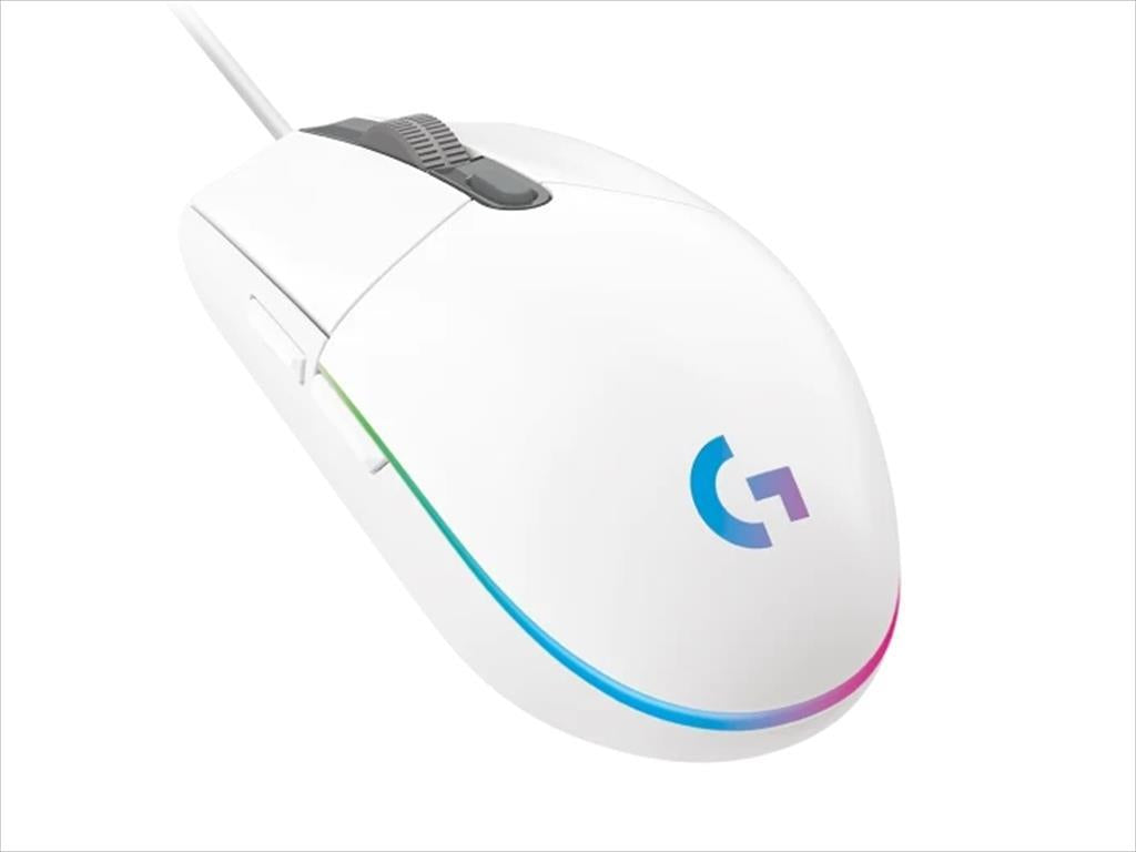 MOUSE WIRED USB LOGITECH G102 LIGHTSYNC RGB, WHITE 910-005824
