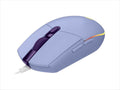 MOUSE WIRED USB LOGITECH G102 LIGHTSYNC RGB, LILAC 910-005854