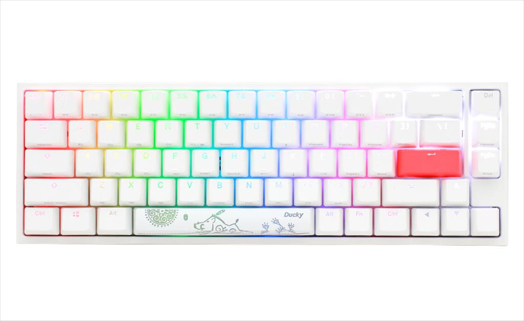 KEYBOARD MECHANICAL DUCKY ONE 2 SF RGB 65% PBT Double-shot keycaps Kailh BOX Red, Pure White DKON1967ST-KUSPDWWTR
