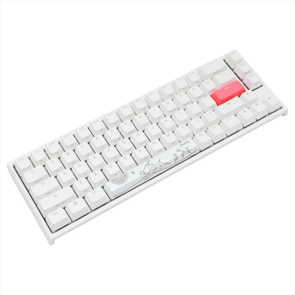 KEYBOARD MECHANICAL DUCKY ONE 2 SF RGB 65% PBT Double-shot keycaps Kailh BOX Red, Pure White DKON1967ST-KUSPDWWTR