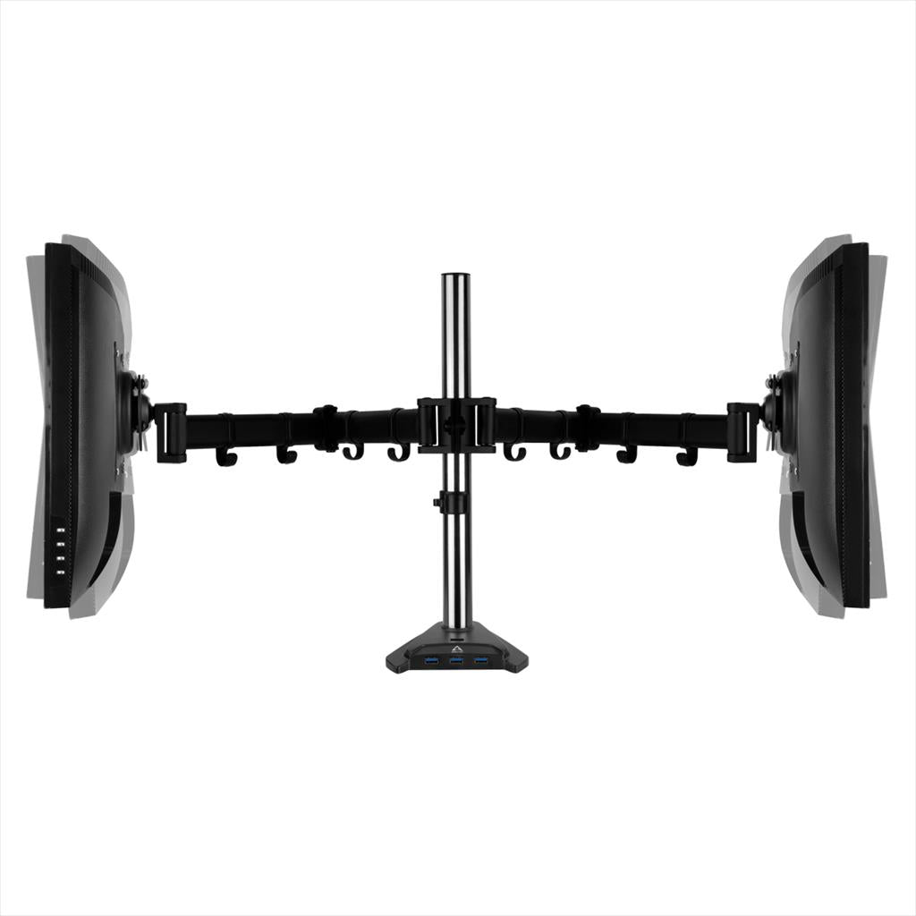 MONITOR STAND ARCTIC Z2 PRO (Gen 3) , 2 MONITORS, up to 34",VESA 100/75mm, Tilt, Swivel, Rotation, 10kg per arm, w/ 4x USB 3.0,  AEMNT00050A