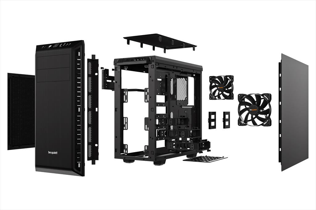 CASE BE QUIET! ATX Mid-Tower Pure Base 600, 1x140mm Pure Wings 2,1x120mm Pure Wings 2, Extra thick insulation mats,w/ OD DVD slot, Black BG021