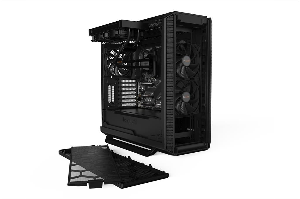 CASE BE QUIET! ATX Mid-Tower Silent Base 802, 3x140mm Pure Wings 2 PWM,Fan controller, Extra thick insulation mats, w/WINDOW, Black BGW39