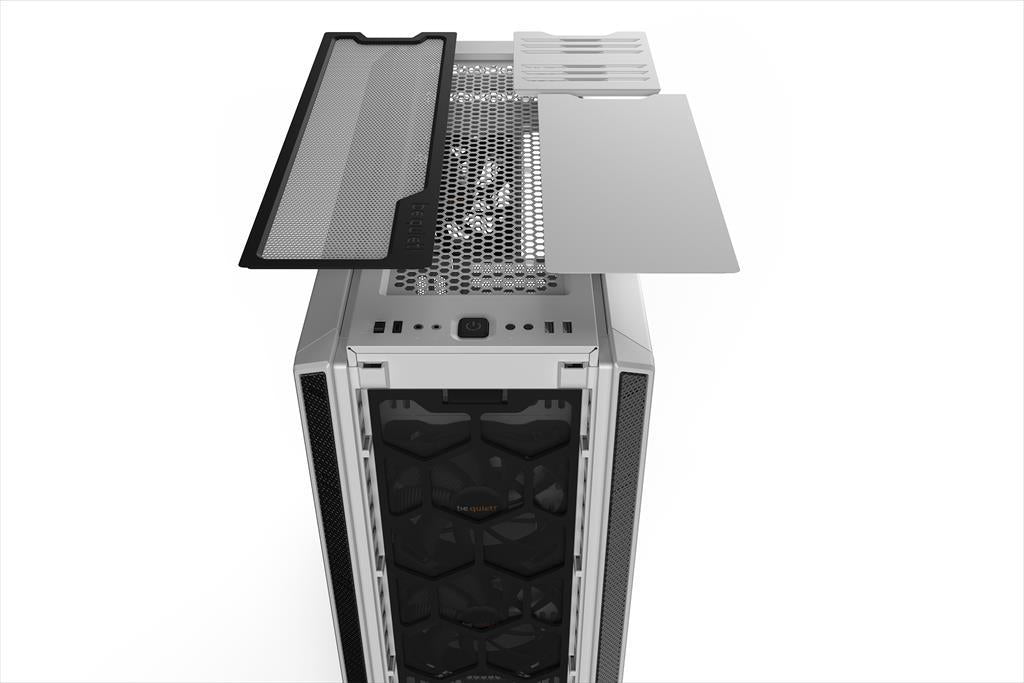 CASE BE QUIET! ATX Mid-Tower Silent Base 802, 3x140mm Pure Wings 2 PWM,Fan controller, Extra thick insulation mats, w/WINDOW, White BGW40