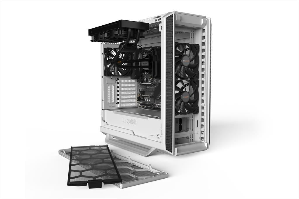 CASE BE QUIET! ATX Mid-Tower Silent Base 802, 3x140mm Pure Wings 2 PWM,Fan controller, Extra thick insulation mats, w/WINDOW, White BGW40