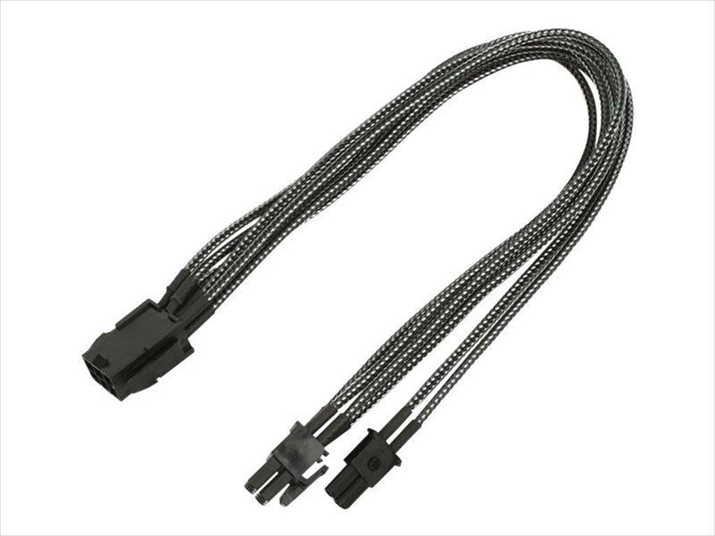 EXTENSION PSU NANOXIA PCI-E 6+2-pin 30cm CARBON, NXP683EC