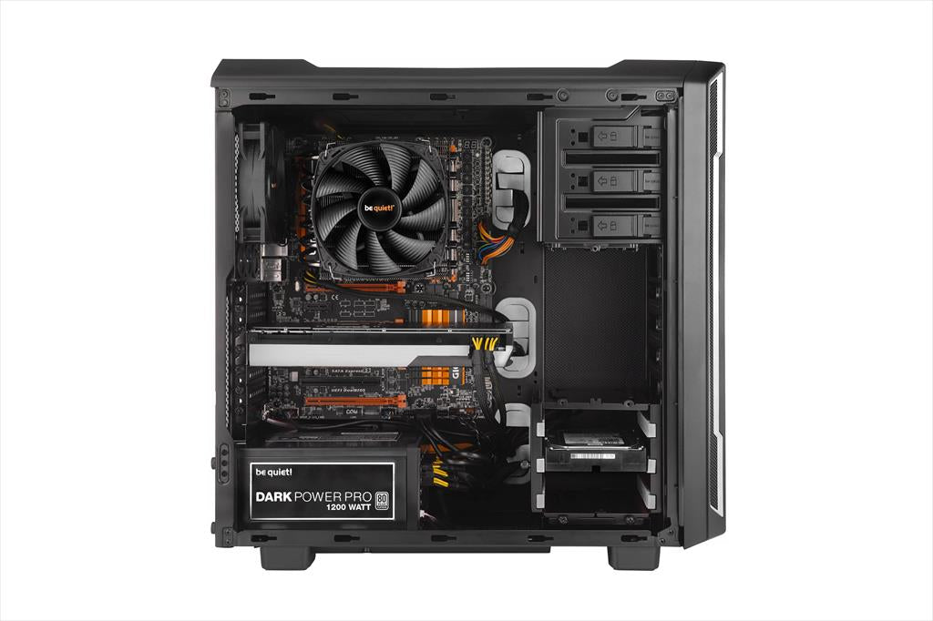 CASE BE QUIET! ATX Mid-Tower Silent Base 600, 1x120mm & 1x140mm Pure WIngs 2, Fan controller, w/WINDOW and OD DVD slot, Silver, BGW07